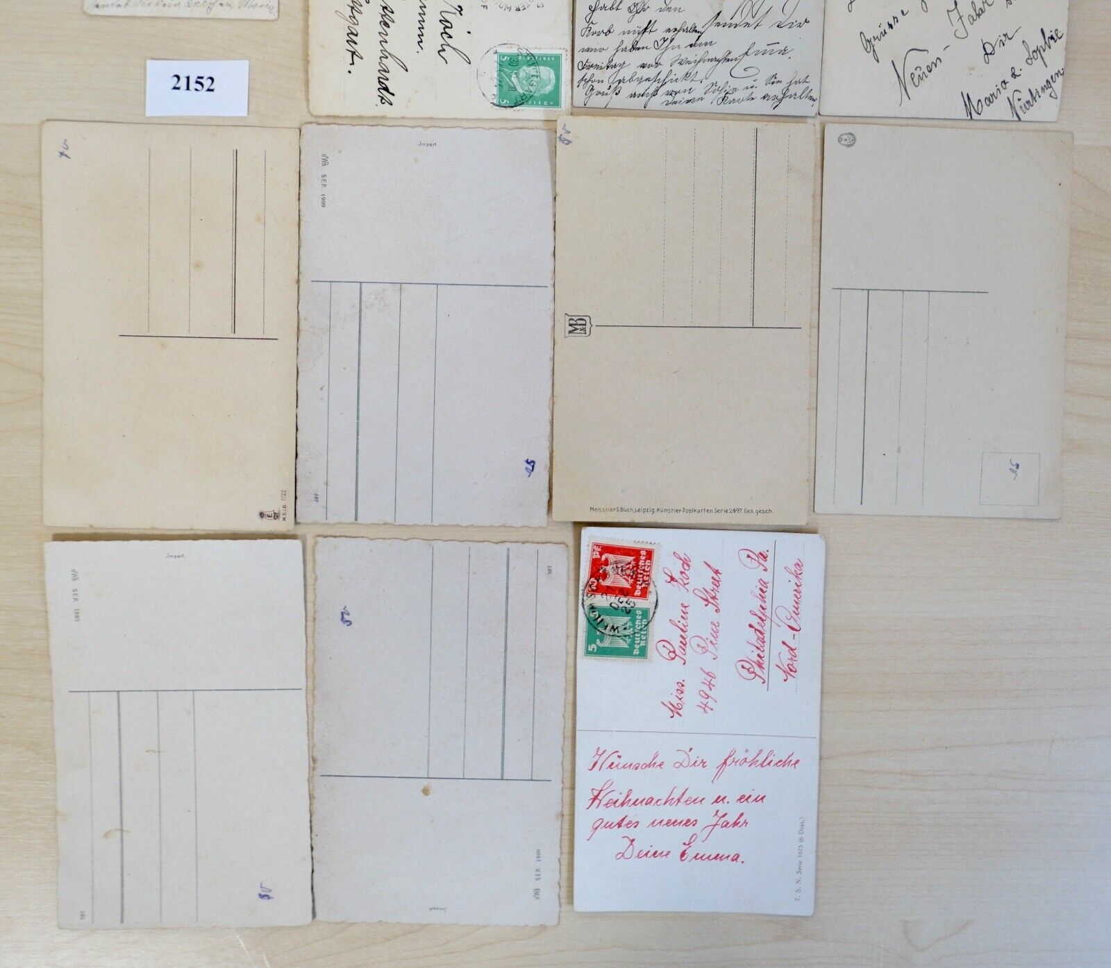 antike Ansichtskarten Postkarten GLÜCKWÜNSCHE NEUJAHR / NEUJAHRSWÜNSCHE dt.Reich - Antikhandel-Stuttgart