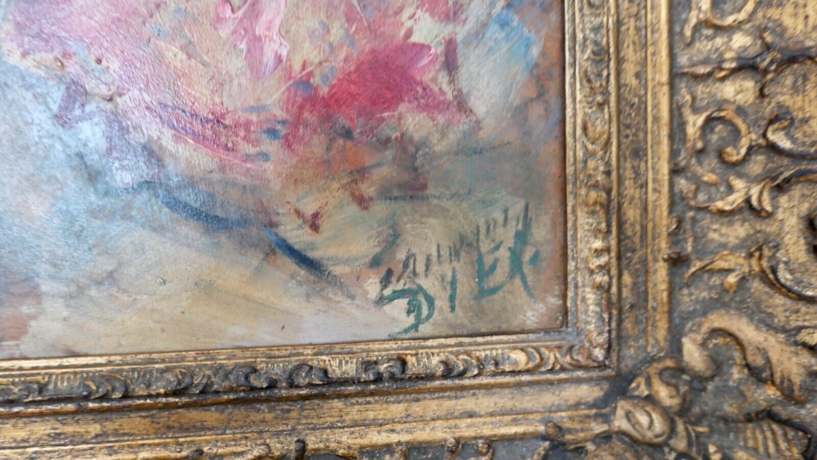 Ölgemälde " Erhard Amadeus Dier " (1893-1969) Wien ALT WIEN 95x75cm 1930-40er - Antikhandel-Stuttgart