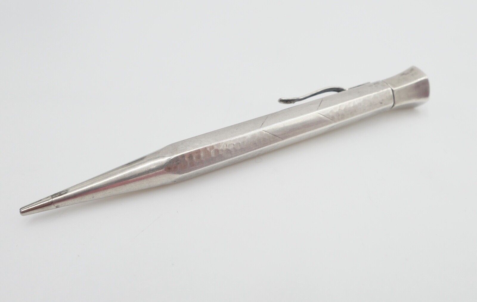 alter Bleistift aus Silber 835 vintage mit Monogramm MM / WW - Antikhandel-Stuttgart