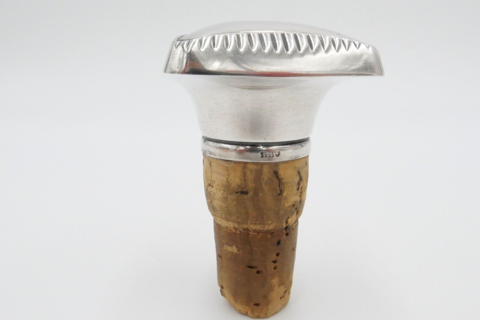 Art Deco 935S Silber Flaschenverschluss Flaschenkorken Zierkorken Adler Wappen - Antikhandel-Stuttgart