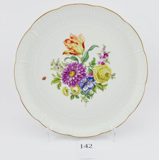 Ludwigsburg Porzellan Zierteller Wandteller Blumendekor Ø 26 cm TOP - Antikhandel-Stuttgart