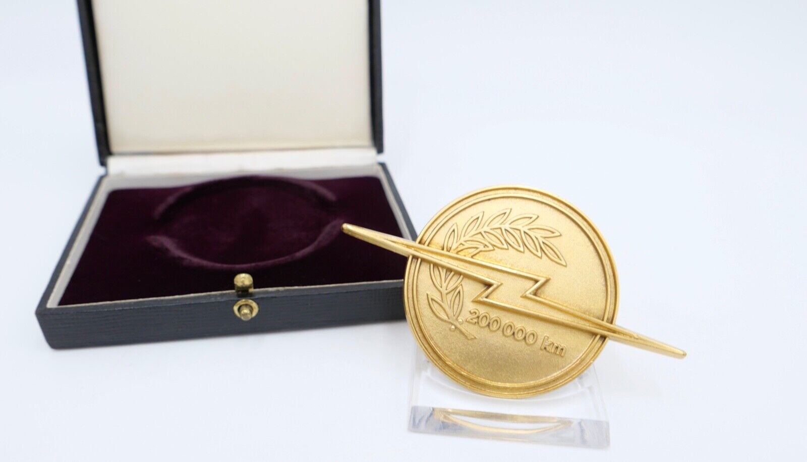 Autoplakette OPEL Plakette im Etui für 200 000 Km Fahrleistung Germany Pforzheim - Antikhandel-Stuttgart