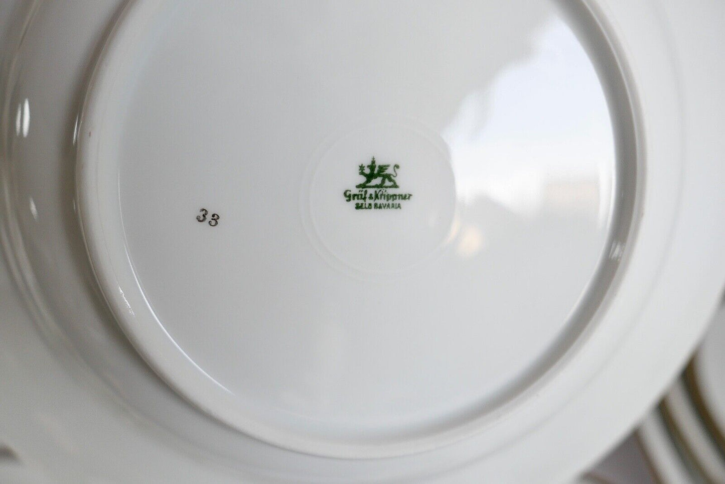 83 Tlg Kaffee Tee Speise Service " Gräf & Krippner Selb Bavaria " Goldrand 30er - Antikhandel-Stuttgart