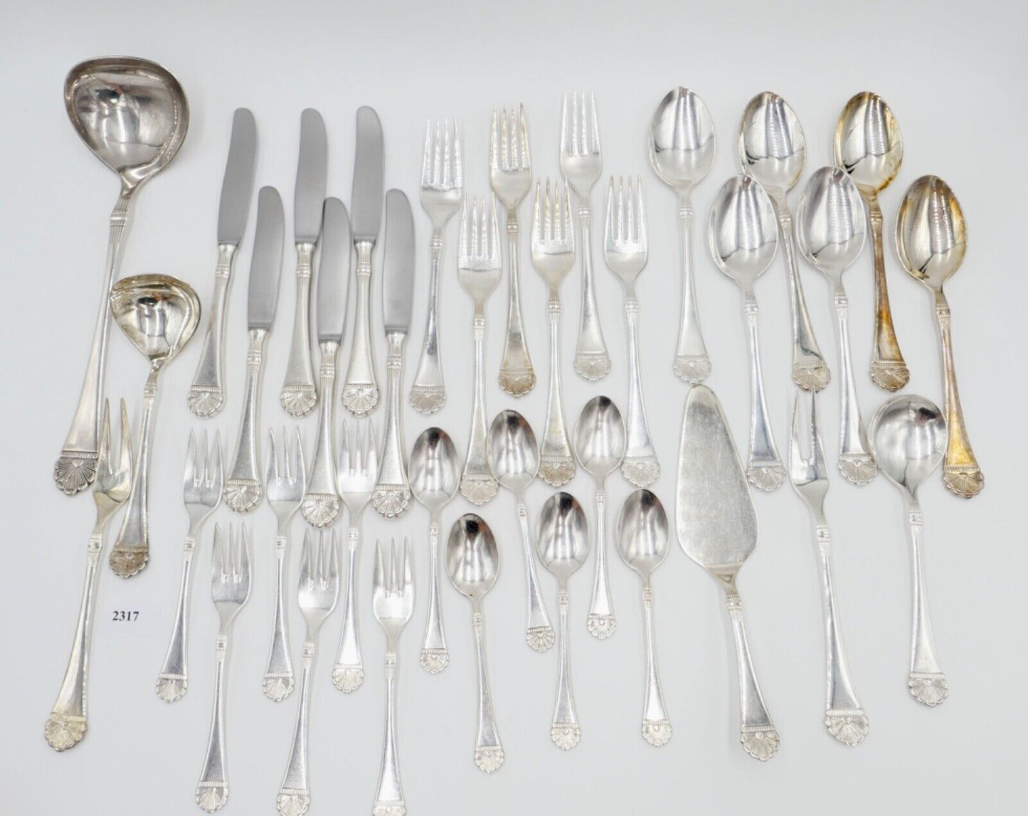 36 Tlg 100 FÜRST FÜROSIL 18/8 Besteck Set Gabel Löffel Messer 100er versilbert - Antikhandel-Stuttgart