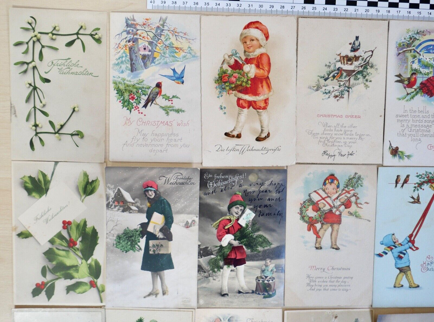 antike Ansichtskarten Postkarten Briefmarken WEIHNACHTEN CHRISTMAS dt. Reich USA - Antikhandel-Stuttgart