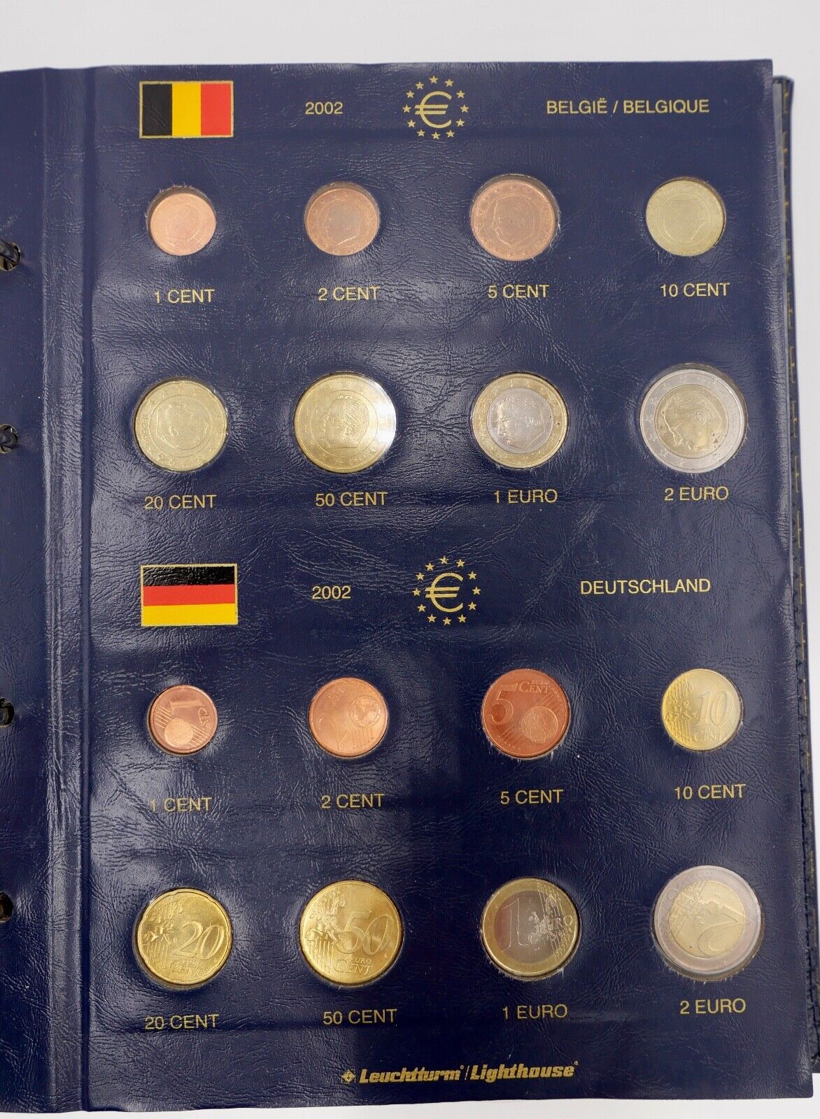 13 Länder Euro Münzen Slowenien Belgien Spanien Frankreich Griechenland 2002 - Antikhandel-Stuttgart