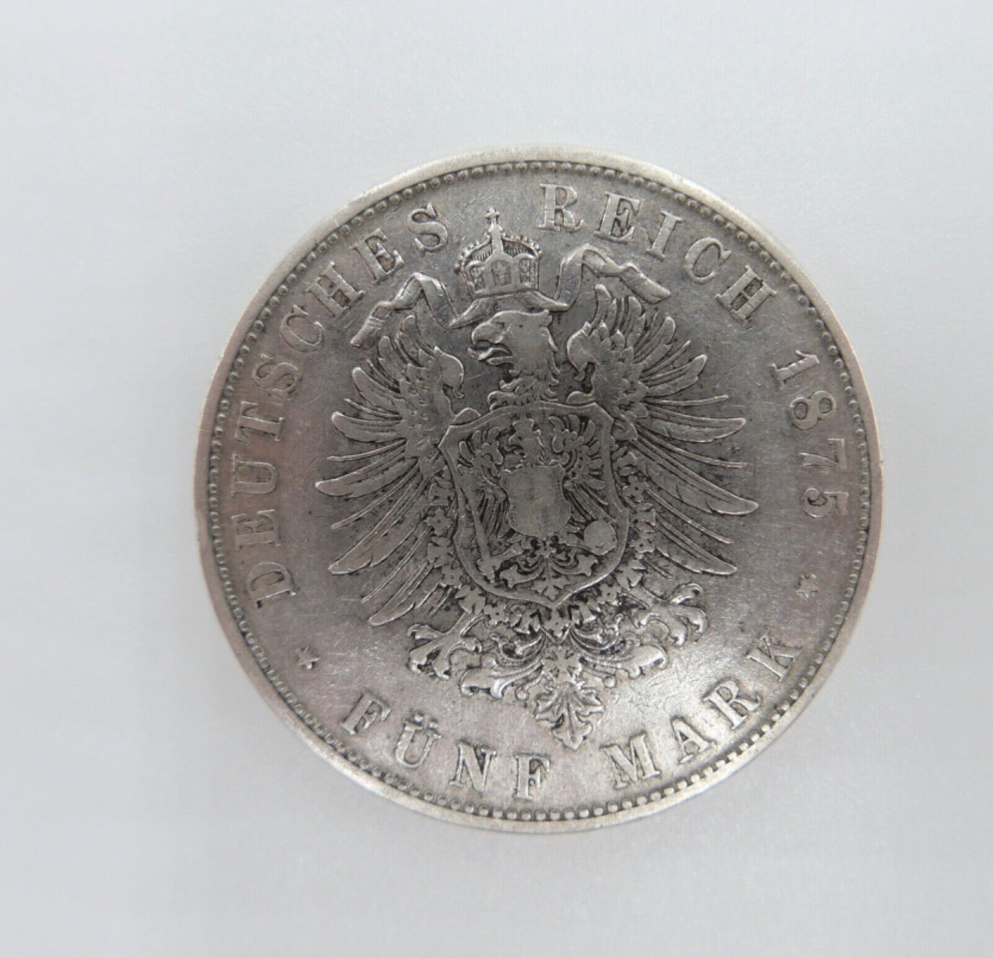 5 Mark Deutsches Reich 1875 D Ludwig II von Bayern J. Jäger 42 VZ - Antikhandel-Stuttgart