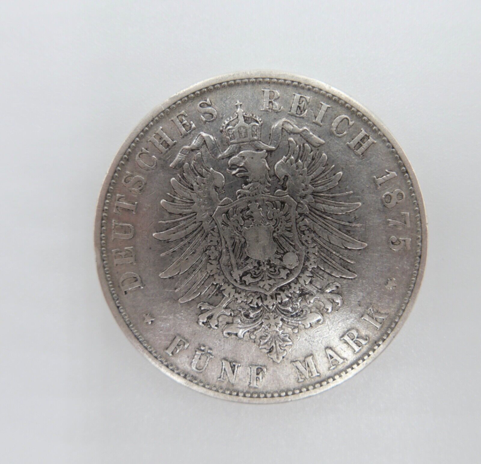 5 Mark Deutsches Reich 1875 D Ludwig II von Bayern J. Jäger 42 VZ - Antikhandel-Stuttgart