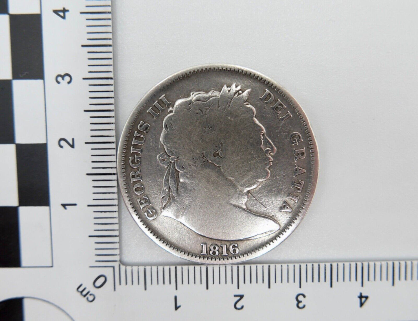 Großbritannien 1816 Half Crown Silbermünze Georgius III Dei Gratia - Antikhandel-Stuttgart