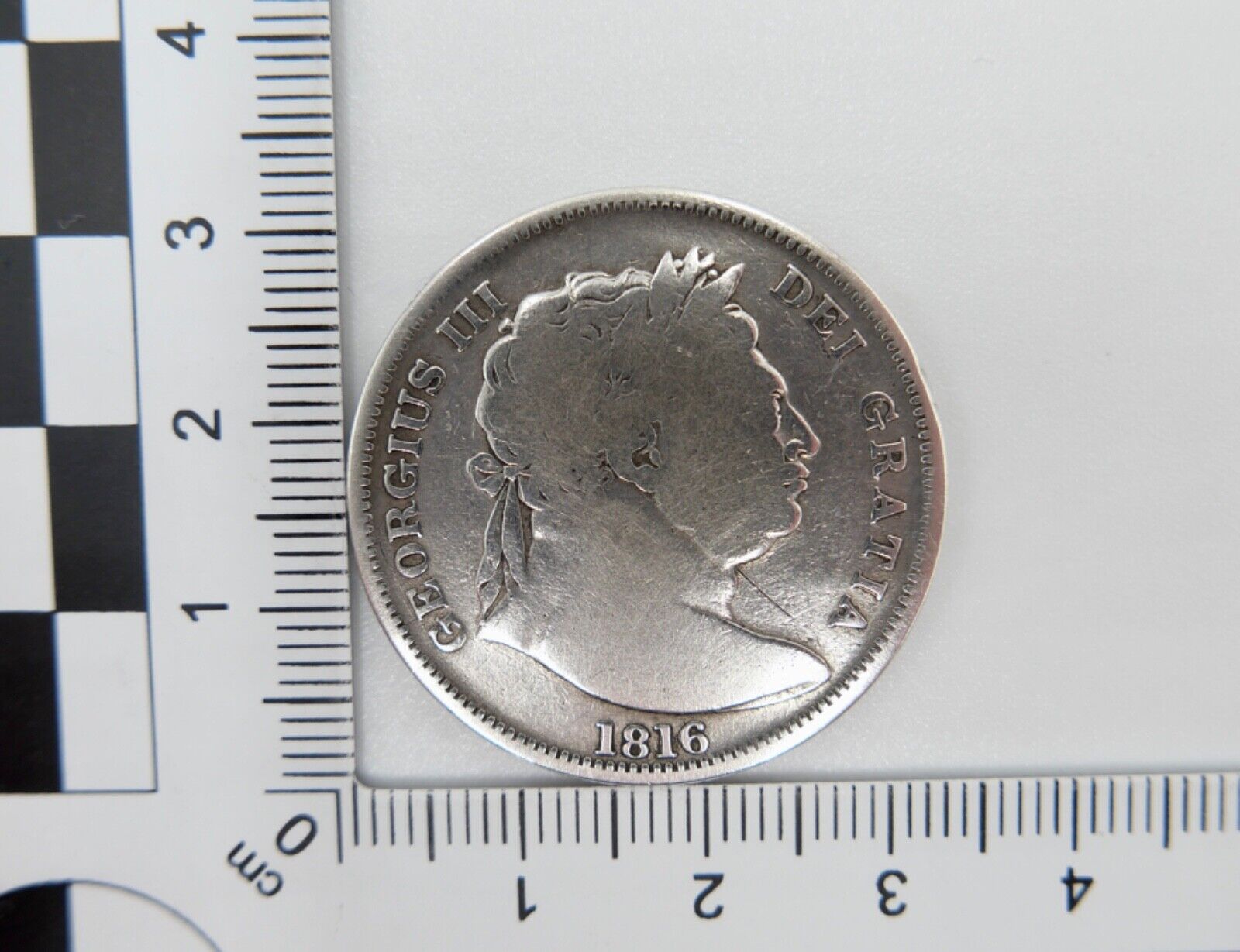 Großbritannien 1816 Half Crown Silbermünze Georgius III Dei Gratia - Antikhandel-Stuttgart