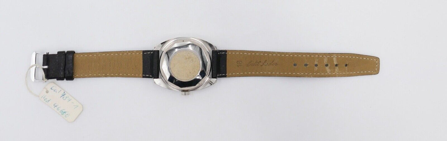 Vintage TISSOT Swiss SEASTAR Automatic Kal. 784-1 Lederarmband schwarz Ø 33 mm - Antikhandel-Stuttgart