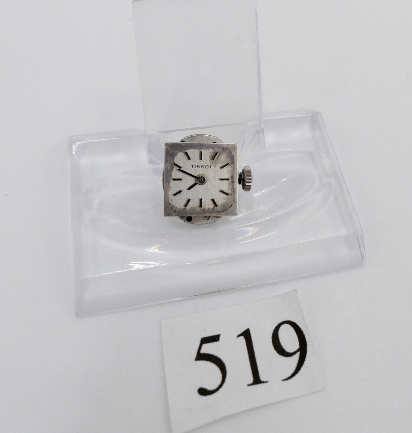 LÄUFT Tissot Cal. 2403 Uhrwerk Ziffernblatt Zeiger Krone voll funktionsfähig - Antikhandel-Stuttgart