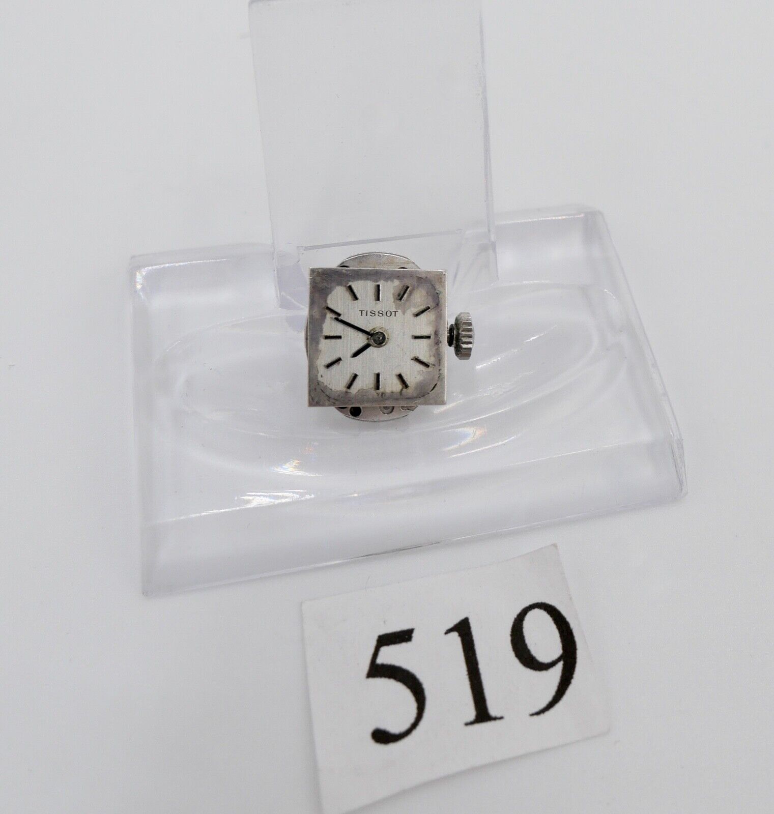 LÄUFT Tissot Cal. 2403 Uhrwerk Ziffernblatt Zeiger Krone voll funktionsfähig - Antikhandel-Stuttgart