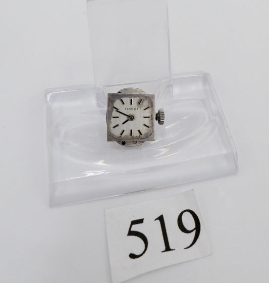 LÄUFT Tissot Cal. 2403 Uhrwerk Ziffernblatt Zeiger Krone voll funktionsfähig - Antikhandel-Stuttgart