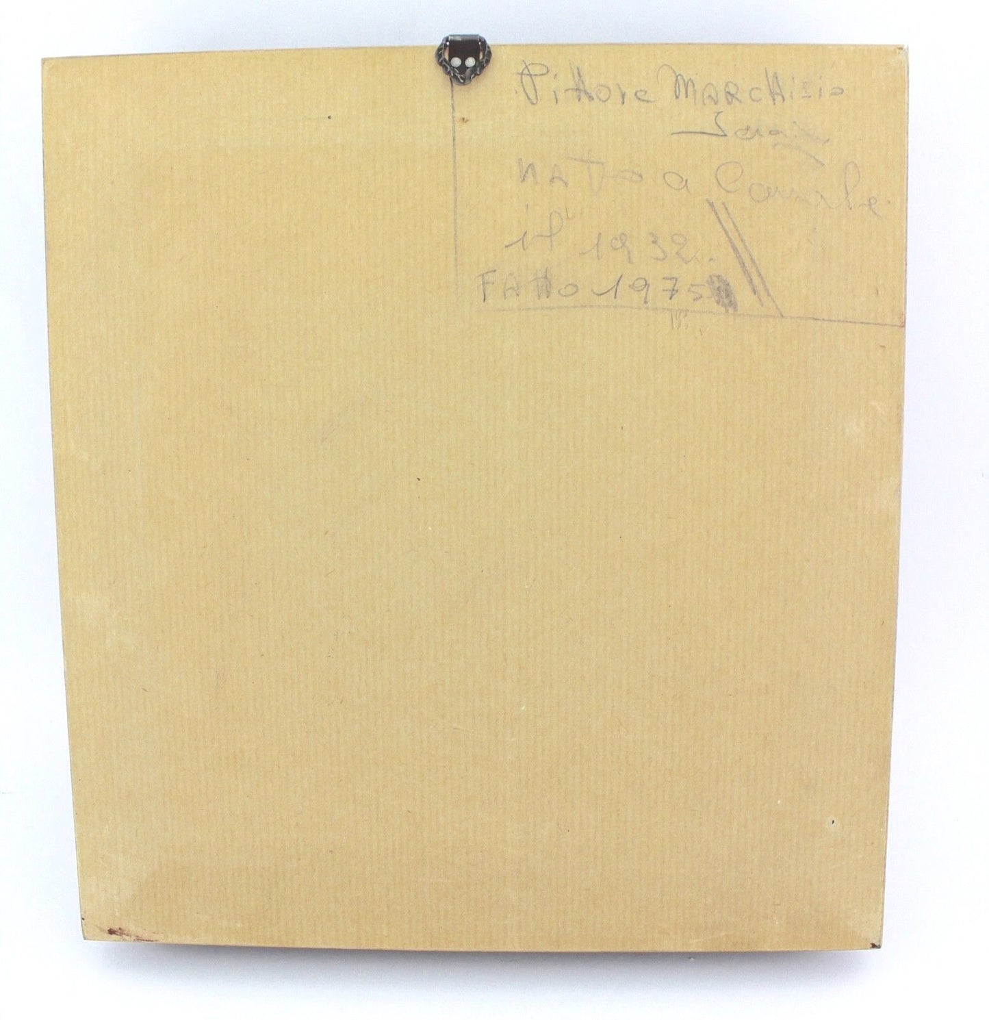 Ölgemälde signiert " MARCHISIO " Blumenstillleben 25x23 1975 mit Rahmen - Antikhandel-Stuttgart