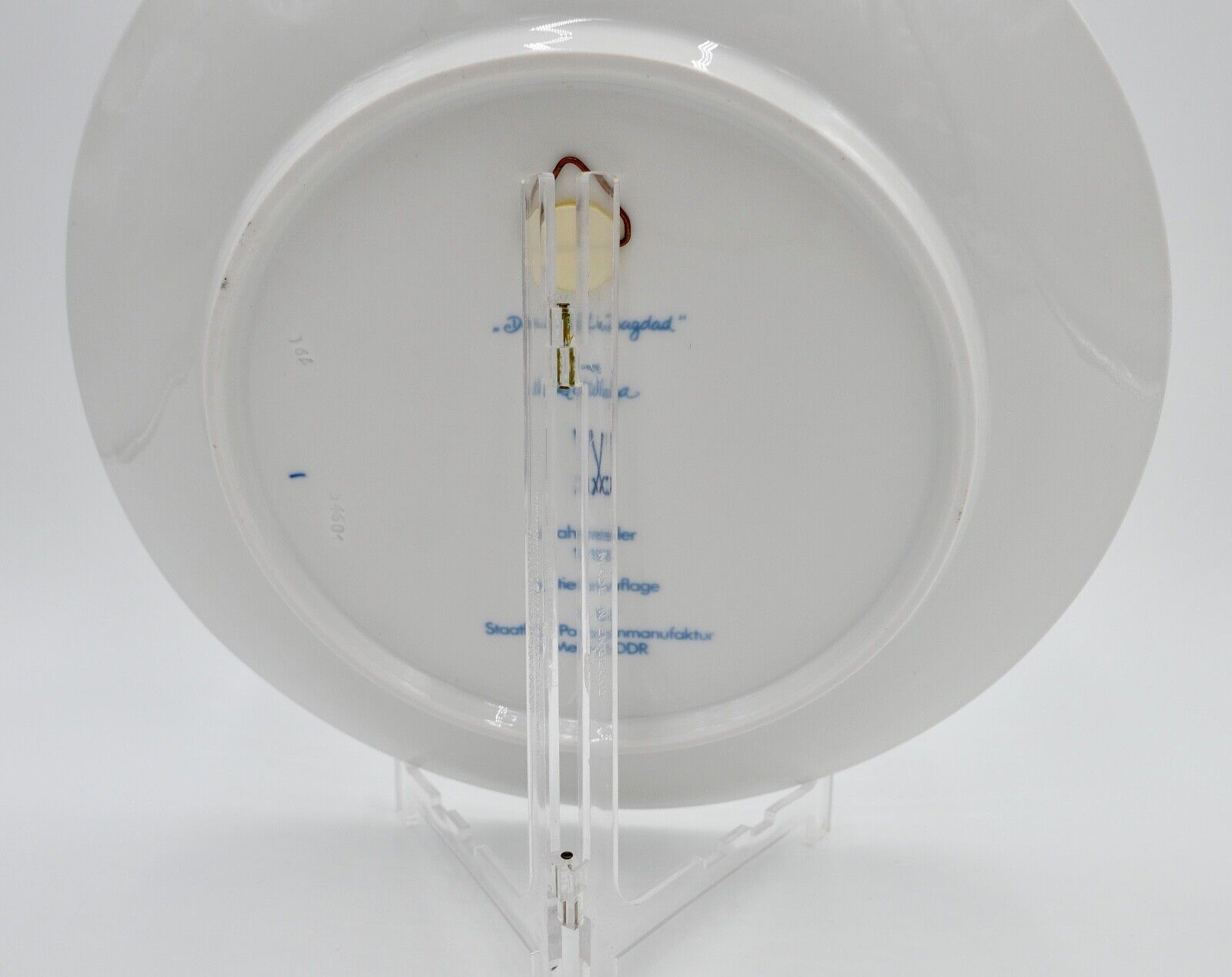 Meissen 1.Wahl Jahresteller 1983 Entwur Ukki Ikleya " Der Kalif in Bagdad " 26cm - Antikhandel-Stuttgart