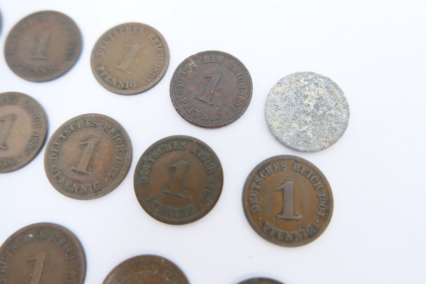 16x 1 Pfennig 1893 - 1914 Konvolut LOT Jäger J.10 s-vz - Antikhandel-Stuttgart