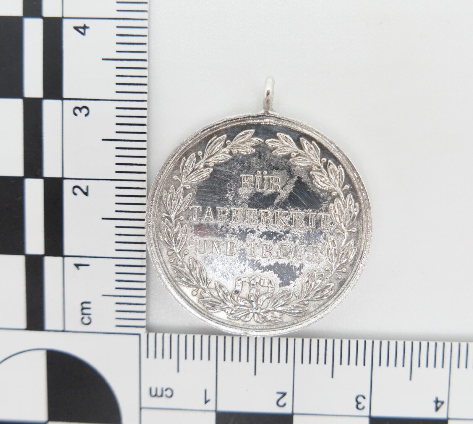 Medaille " Für Tapferkeit und Treue " Württemberg Wilhelm Silber - Antikhandel-Stuttgart