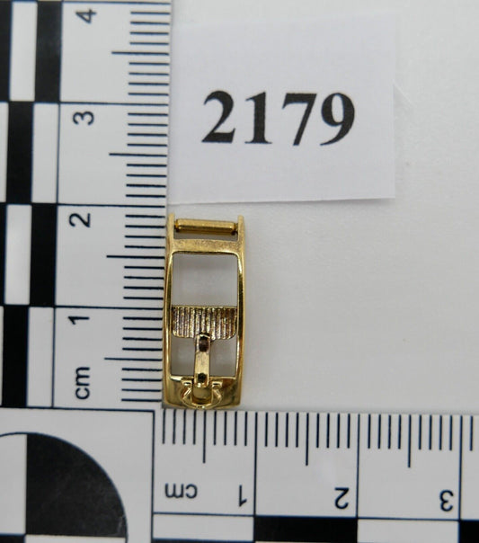 ORIGINAL alte OMEGA Dornschließe VERGOLDET PLAQUE Armbanduhr 6mm CLASP BUCKLE - Antikhandel-Stuttgart