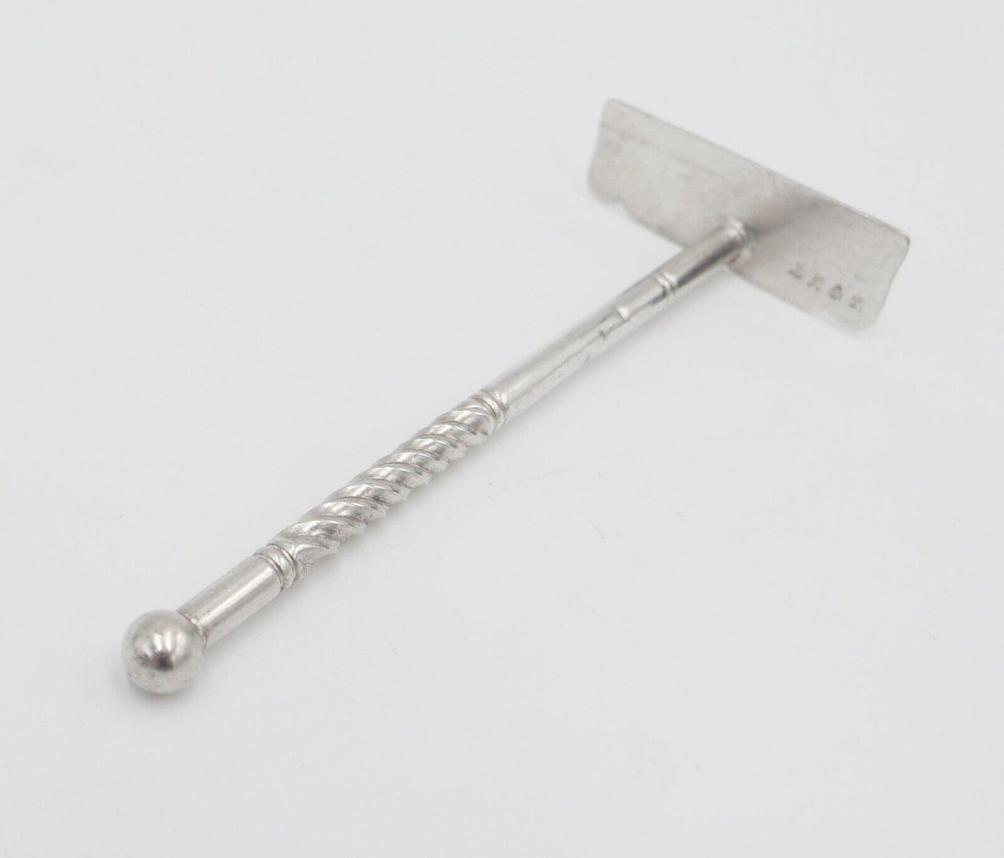 antiker Breischieber Lutz & Weiß Pforzheim 800 Silber gedrechselter Griff - Antikhandel-Stuttgart