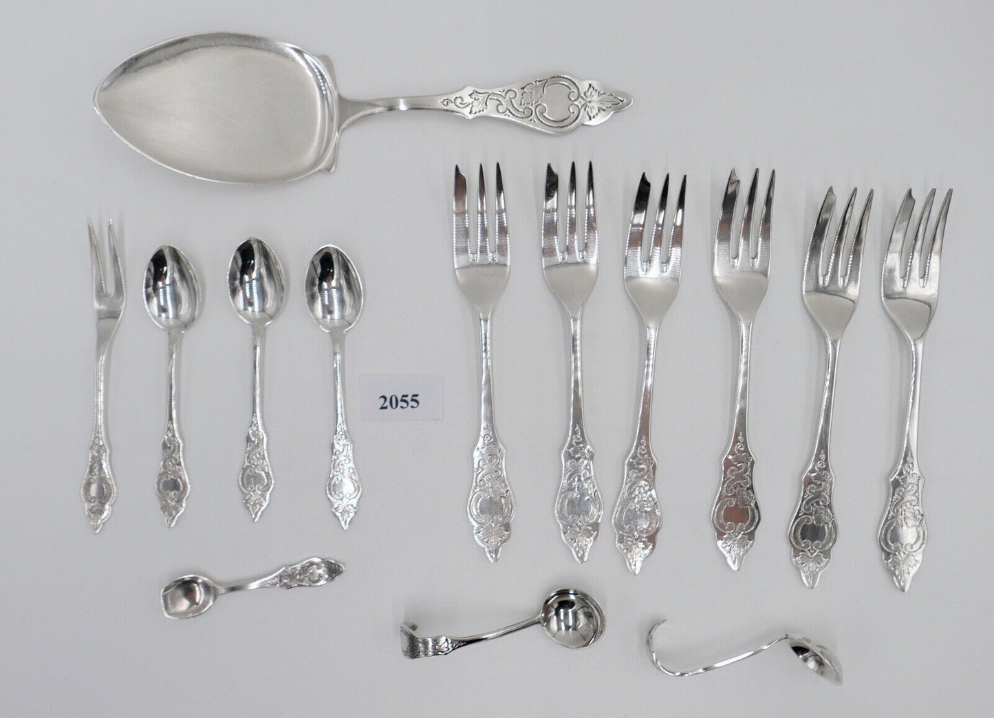 14 Tlg. ROBBE & BERKING Ostfriesenmuster R&B 90er Silber versilbert - Antikhandel-Stuttgart