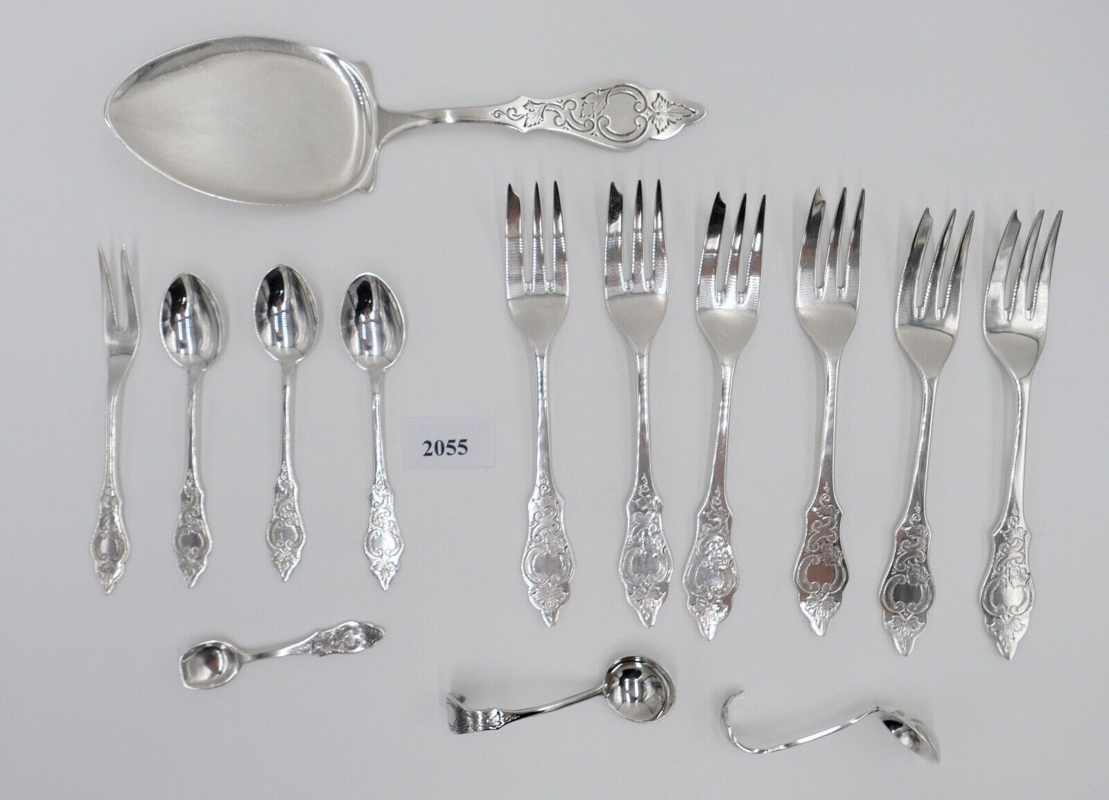 14 Tlg. ROBBE & BERKING Ostfriesenmuster R&B 90er Silber versilbert - Antikhandel-Stuttgart