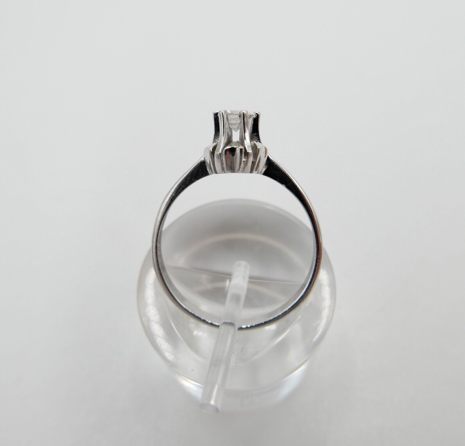 Solitär Weißgold Brillant 585 14K Damen Ring 0,21 Ct Gr. 56 SI Wesselton - Antikhandel-Stuttgart