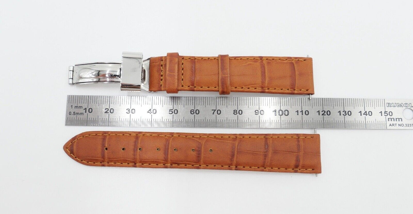 NEU NEUwertig Uhrenband für Mercedes Benz 18mm Faltschließe Leder - Antikhandel-Stuttgart