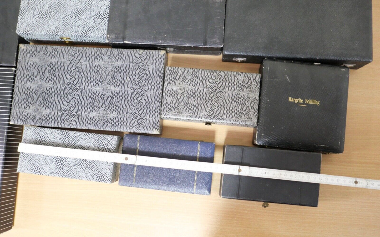 Konvolut antik alte Besteckkasten Aufbewahrung BERNDORF WENZ SCHILLING MAYER - Antikhandel-Stuttgart