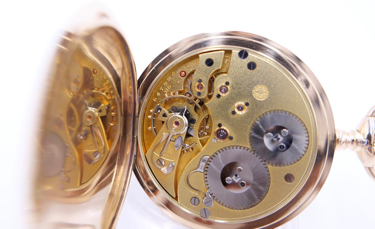 IWC Savonette Taschenuhr 585 / 14K GOLD 51mm 1916-1920 Cal.53 H6 Probus Scafusia - Antikhandel-Stuttgart