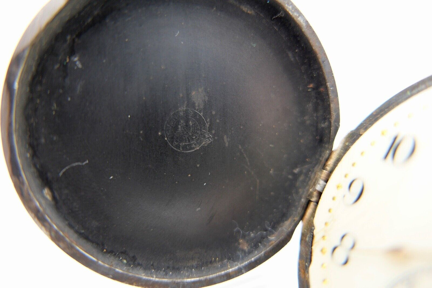 Antike Taschenuhr TAVANNES Ø 48 mm Emaille Zifferblatt - Antikhandel-Stuttgart