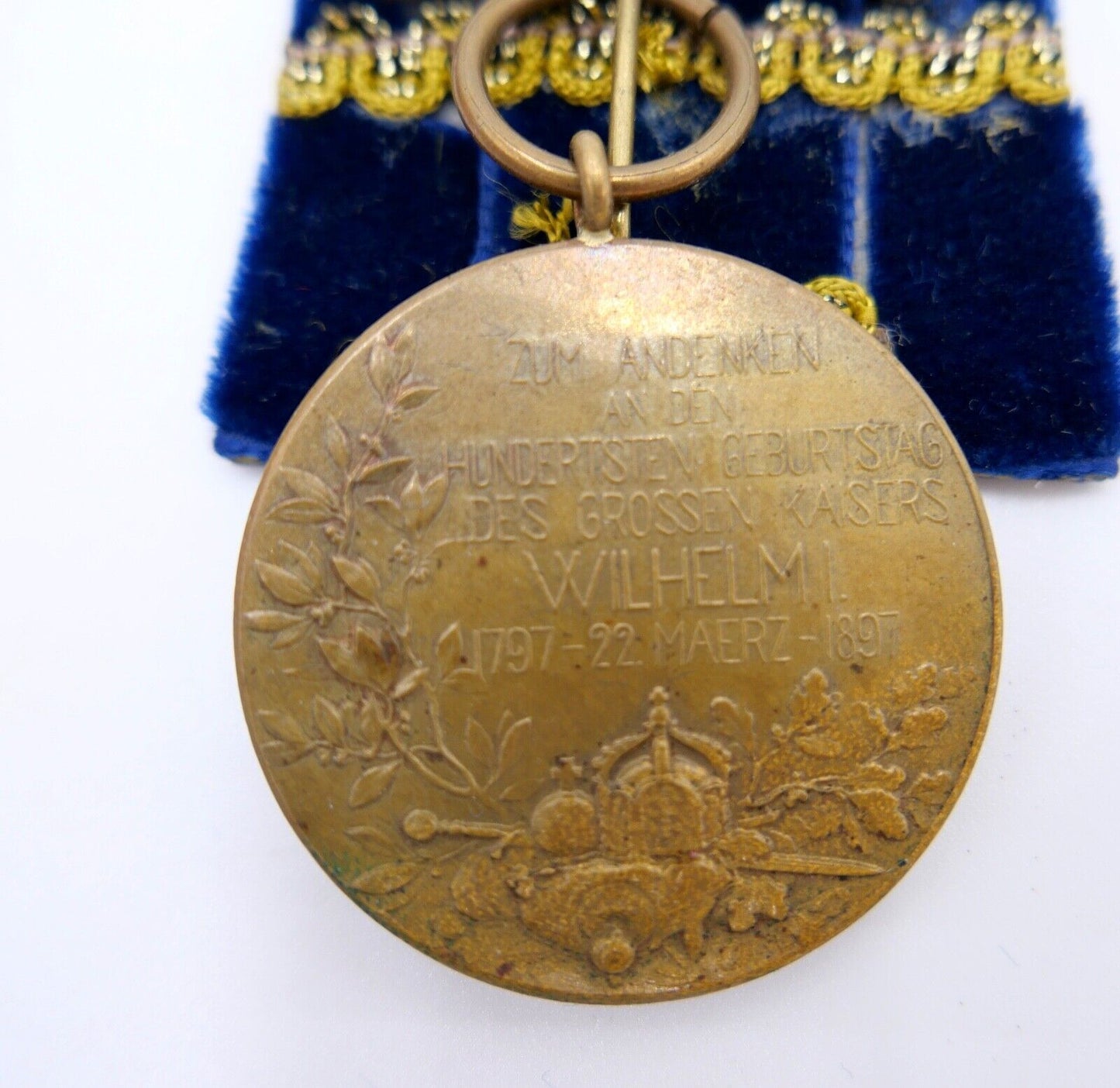 Medaille 100 Jahre Geburtstag " Wilhelm der große " 1897 Preußen Deutsches Reich - Antikhandel-Stuttgart