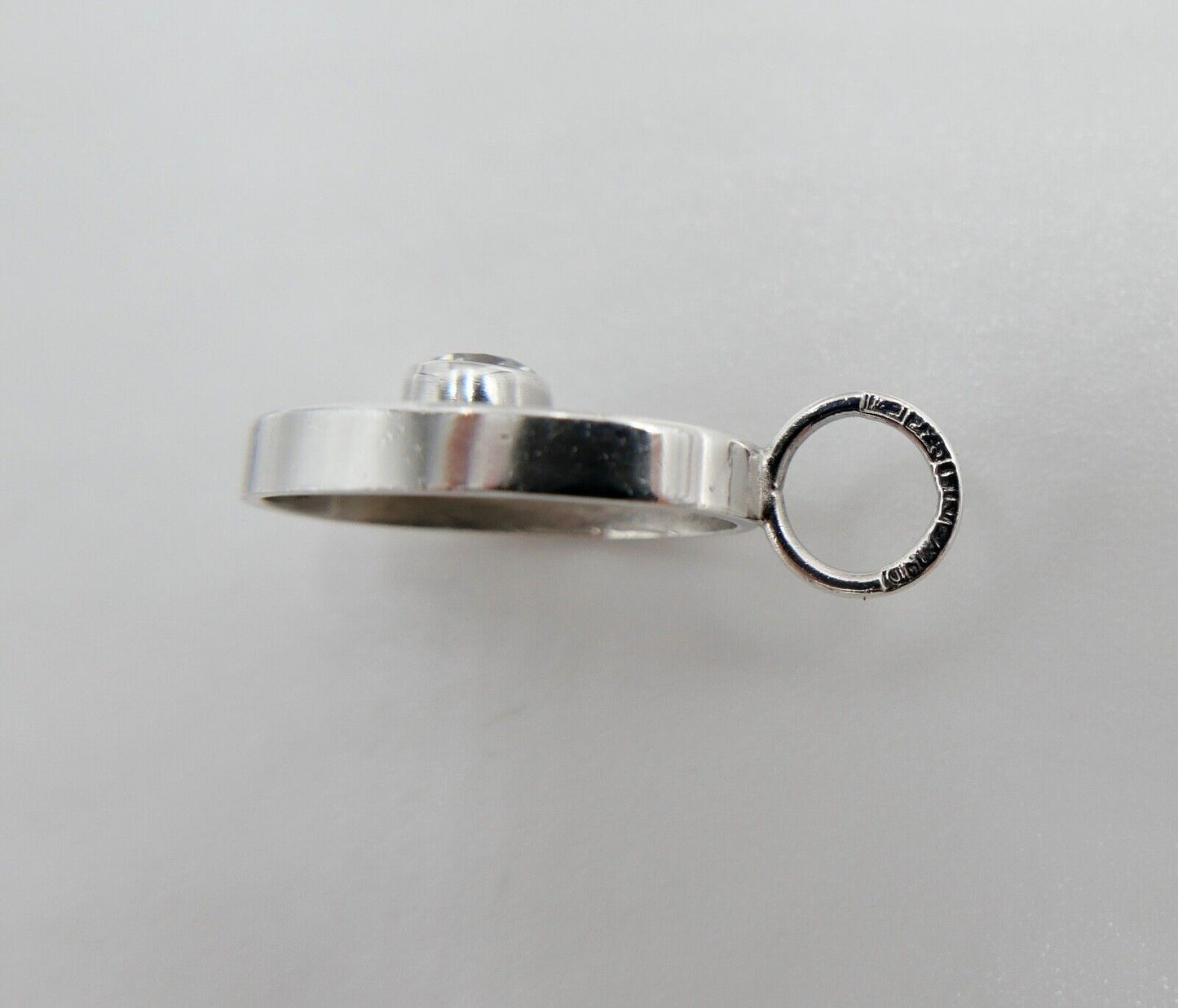 70er KARL LAINE FINNLAND 925 Silber Anhänger mit Bergkristall - Antikhandel-Stuttgart