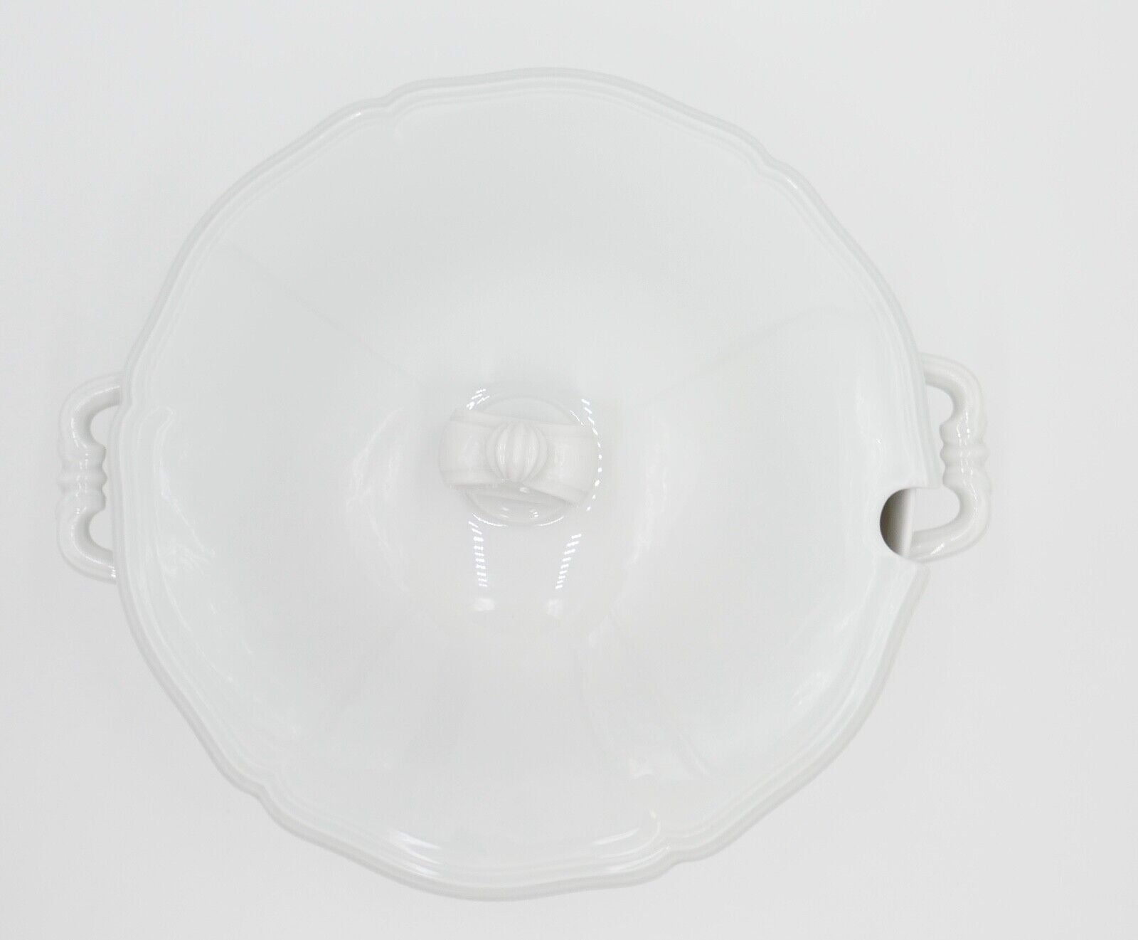 Porzellan Suppenterrine Rosenthal Chippendale Weiß - Antikhandel-Stuttgart