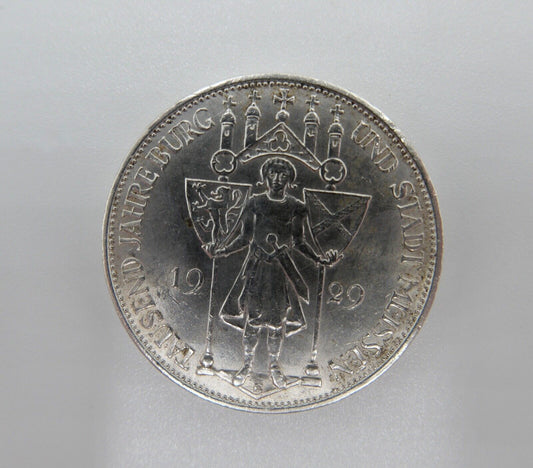 3 Mark " 1929 E " Weimarer Republik 1000 Jahre Meißen Jäger J. 338 - Antikhandel-Stuttgart