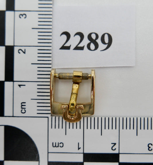 ORIGINAL alte OMEGA Dornschließe VERGOLDET PLAQUE Armbanduhr 10mm CLASP BUCKLE - Antikhandel-Stuttgart