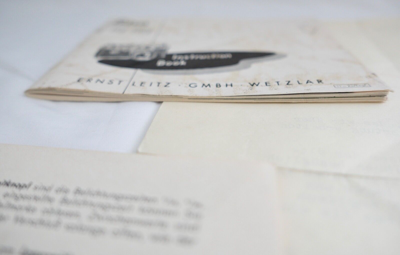 Leitz Leica III F Wetzlar original Schreiben und Papiere Handbuch aus 1966 - Antikhandel-Stuttgart