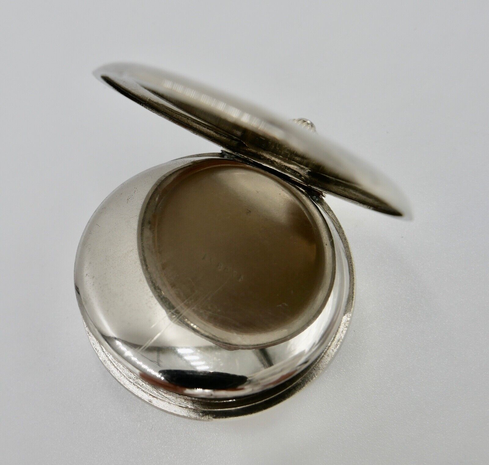 EXCELSIOR PARK Edelstahl Taschenuhr Wecker Ø 49mm sehr selten - Antikhandel-Stuttgart