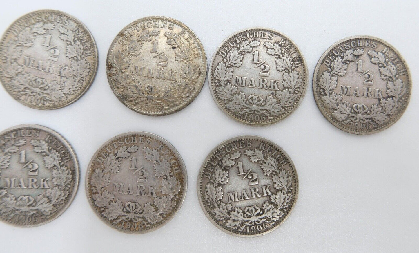 39x 1/2 Mark Jäger 16 / J.16 Silber 1905-1919 ss-stg sehr schön - Stempelglanz - Antikhandel-Stuttgart