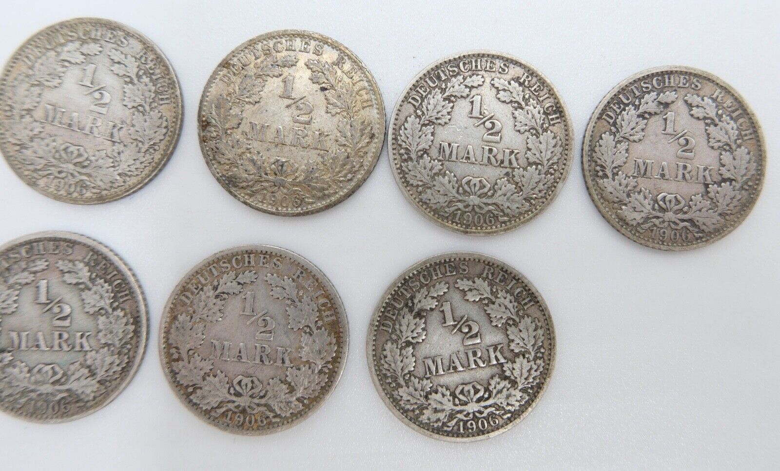 39x 1/2 Mark Jäger 16 / J.16 Silber 1905-1919 ss-stg sehr schön - Stempelglanz - Antikhandel-Stuttgart
