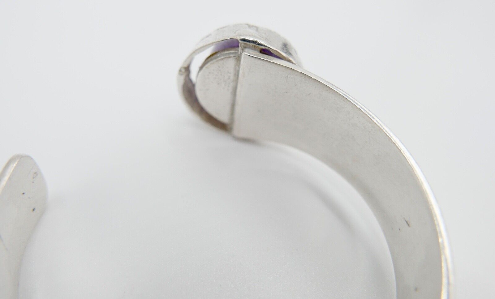 Amethyst 835 Silber Armband Armreif Armspange " PERLI " Guter Zustand RAR - Antikhandel-Stuttgart