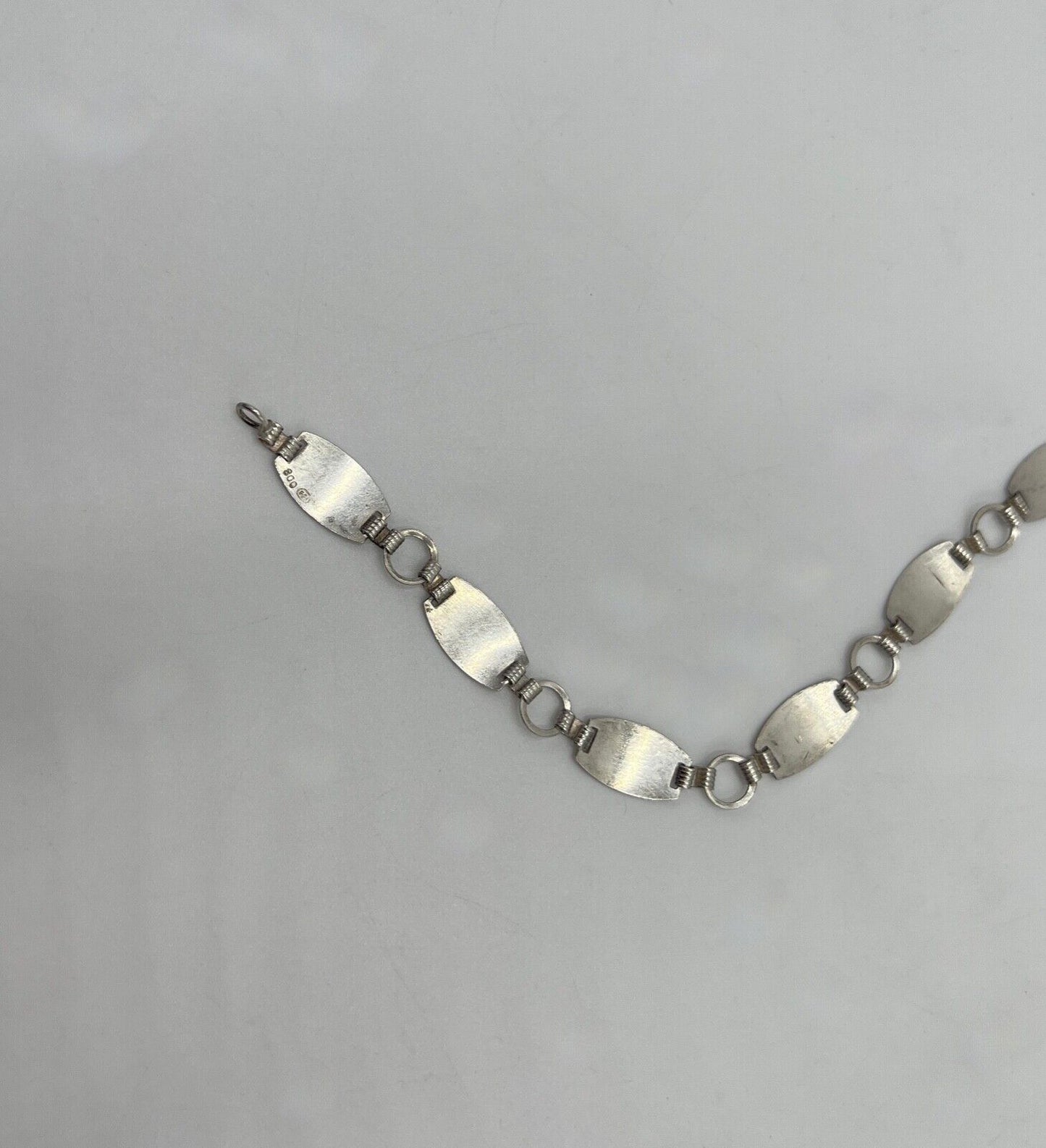 antikes filigranes Jugendstil Silber Armband 800 Silber FGA floral Blumenmuster - Antikhandel-Stuttgart