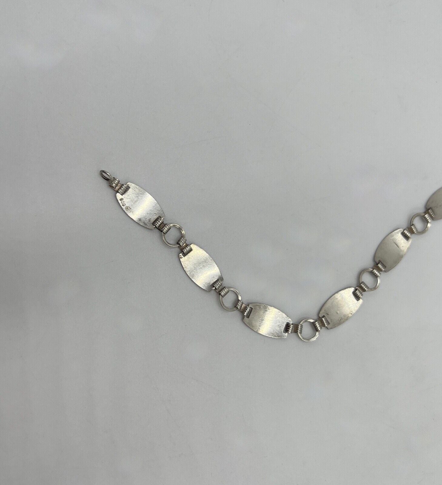 antikes filigranes Jugendstil Silber Armband 800 Silber FGA floral Blumenmuster - Antikhandel-Stuttgart