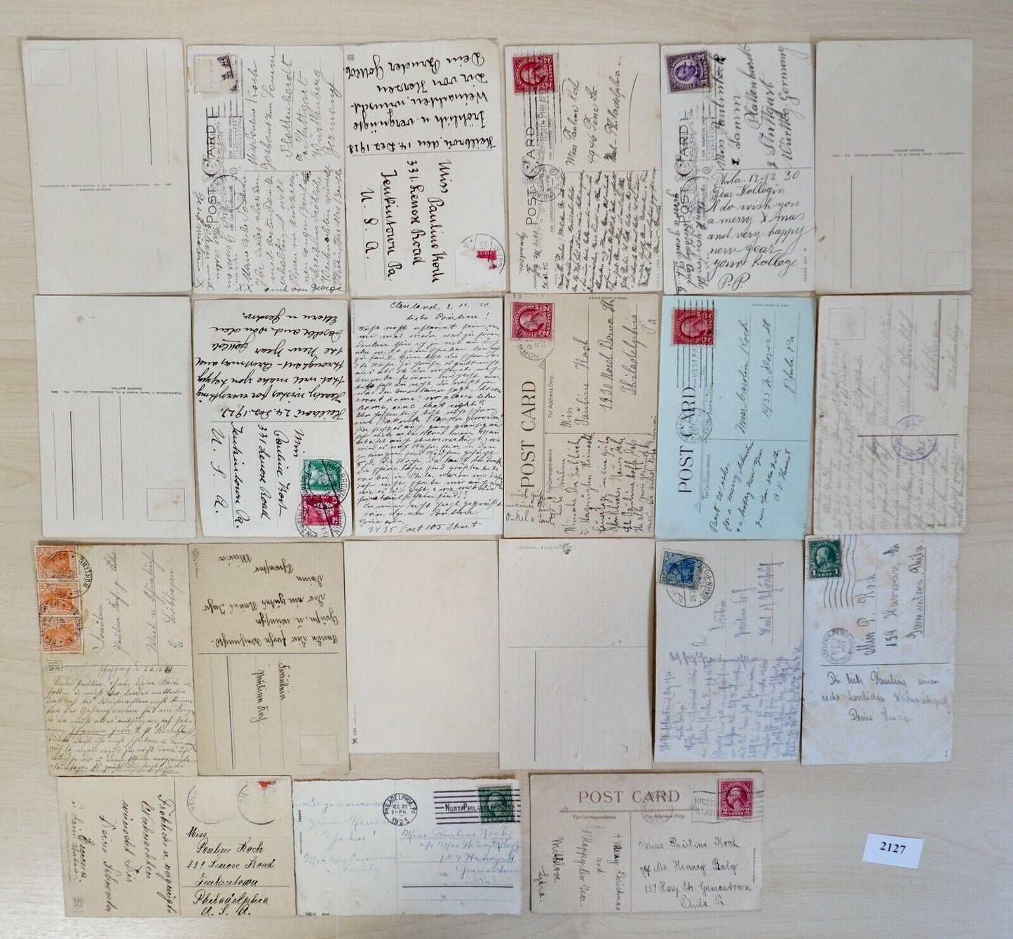 antike Ansichtskarten Postkarten Briefmarken WEIHNACHTEN CHRISTMAS dt. Reich USA - Antikhandel-Stuttgart