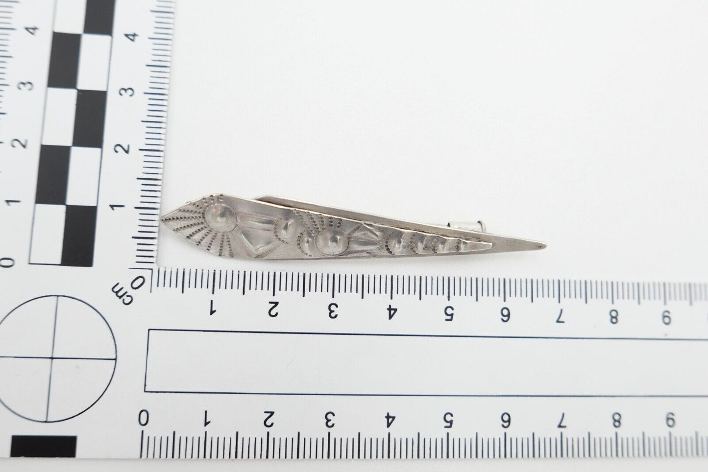 W.V. GROMHUSS Auerbach / Sachsen Brosche Silber 800 - Antikhandel-Stuttgart