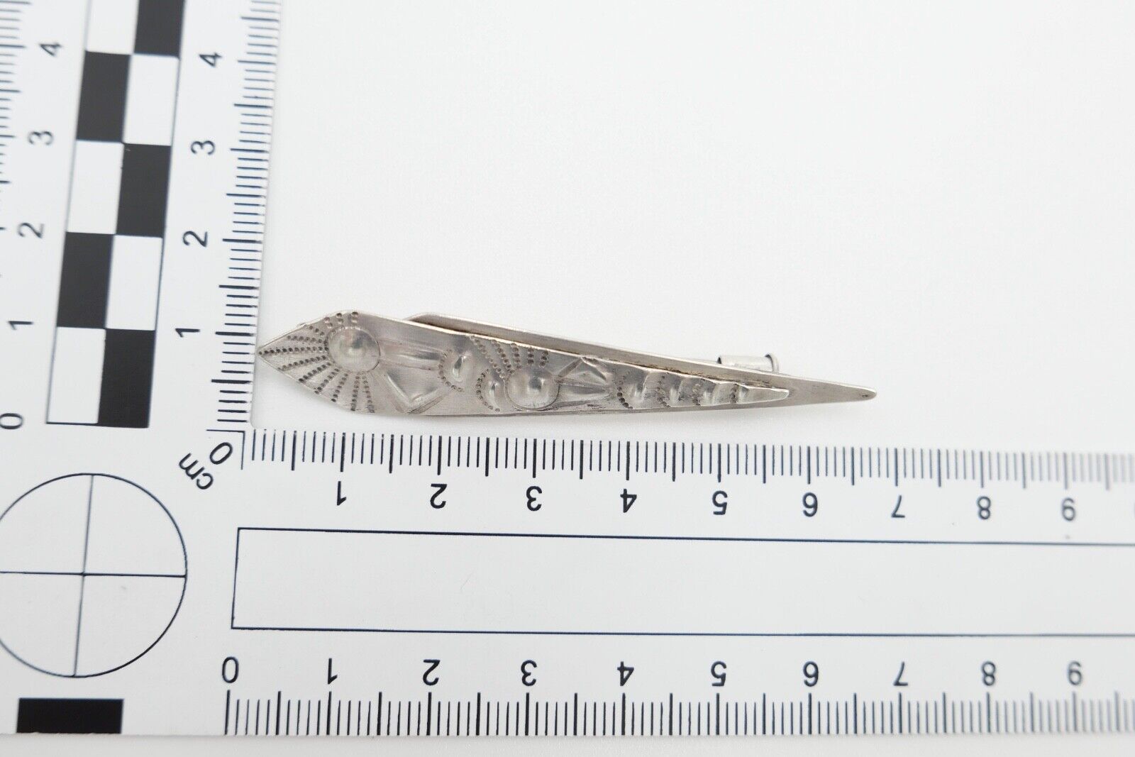 W.V. GROMHUSS Auerbach / Sachsen Brosche Silber 800 - Antikhandel-Stuttgart