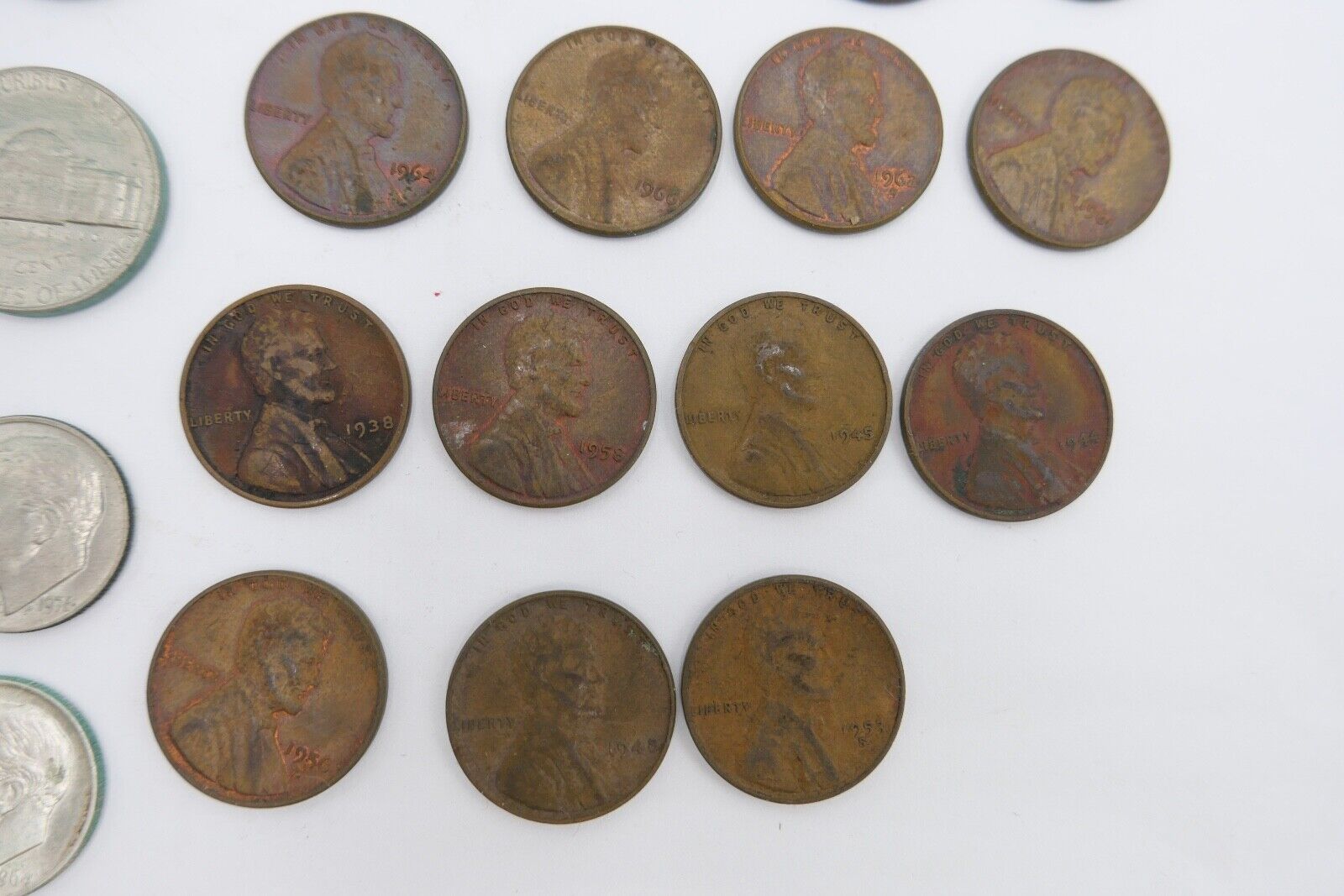 Posten LOT USA Dollar Cent Vereinigte Staaten Kennedy , Liberty etc SILBER - Antikhandel-Stuttgart