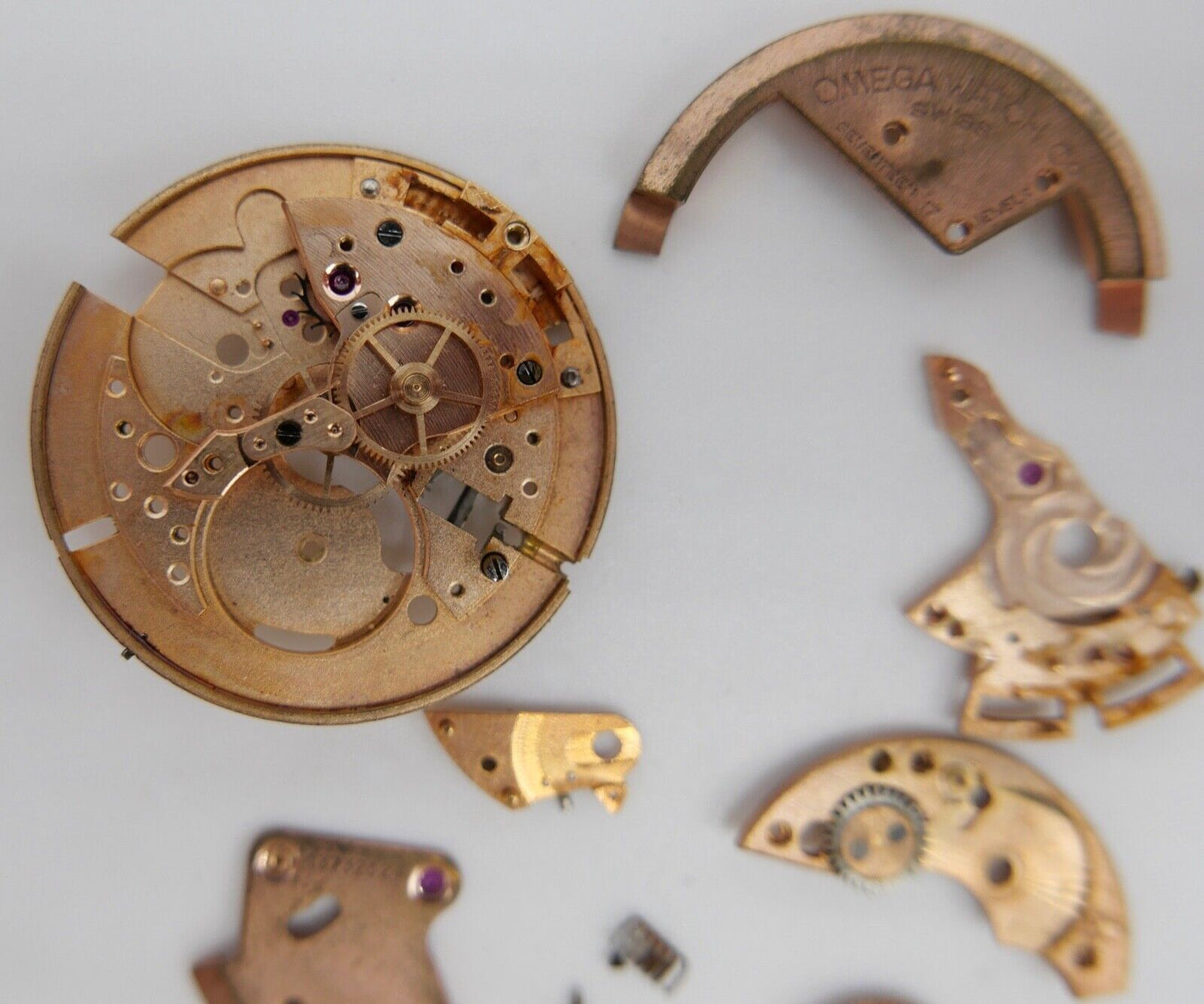 Omega Cal. 354 Automatic Uhrwerk ERSATZTEIL defekt 12,57 Gramm - Antikhandel-Stuttgart