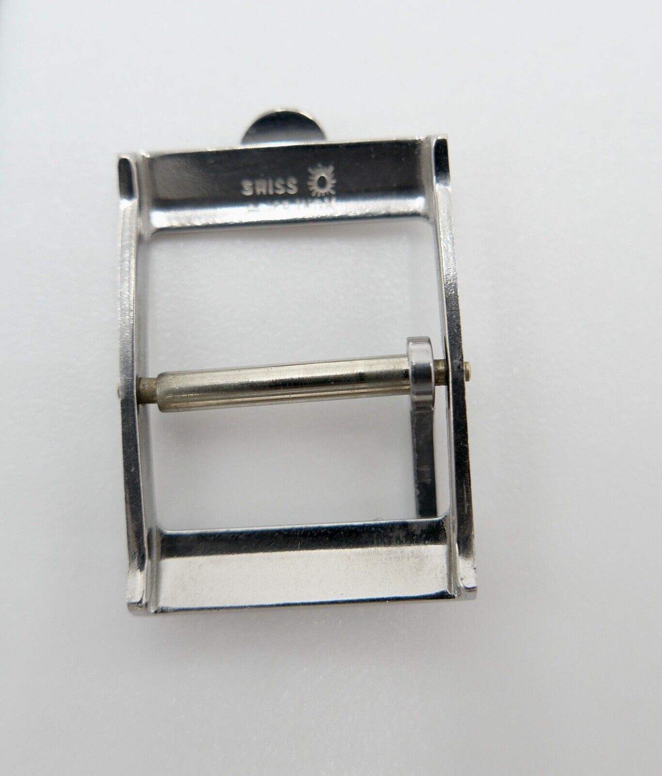 ORIGINAL alte OMEGA Dornschließe EDELSTAHL Armbanduhr 14mm CLASP BUCKLE - Antikhandel-Stuttgart