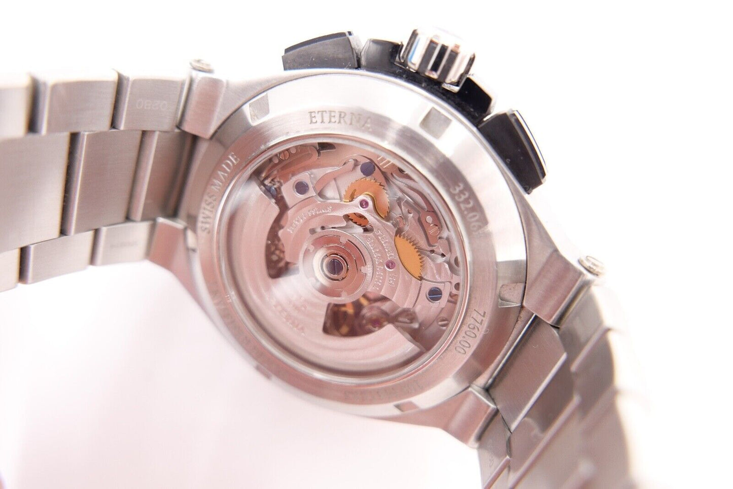 Eterna Royal KonTiki Chronograph GMT 45mm 7760.00 aus 2019 Edelstahl FULL SET - Antikhandel-Stuttgart